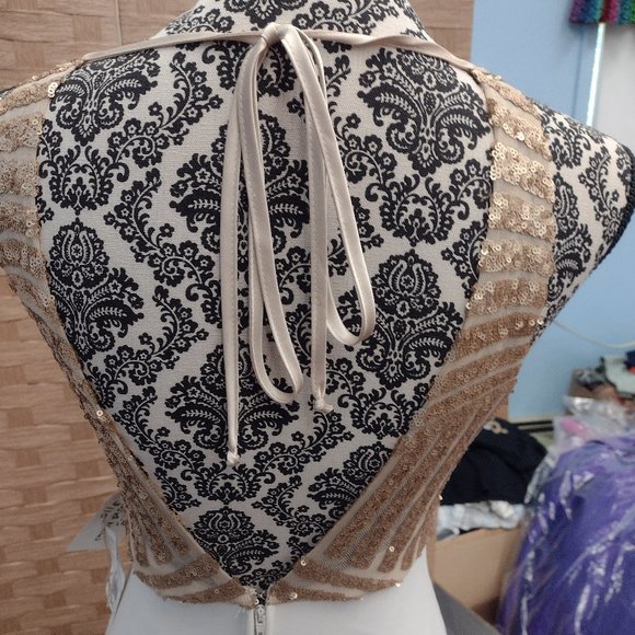 David's Bridal Bridesmaid Halter Dress, size 3 - Picture 5 of 6